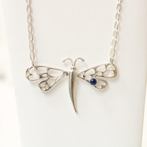 Dragonfly pendant in 950 Solid Sterling Silver